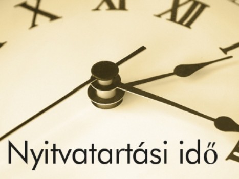 2026 Nyári nyitva tartás